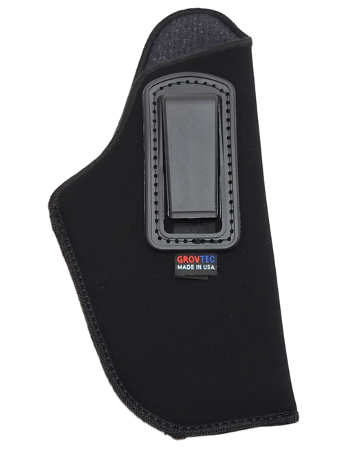 GrovTec US Inc GTHL14115R Inside The Pants  IWB Size 15 Black Suede Belt Clip Fits Large Semi-Auto 3-4" Barrel Right Hand