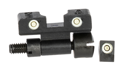 Meprolight USA 227703101 Tru-Dot Adjustable Sights  Green Tritium White Outline Front Sight-Green Tritium White Outline Rear Sight Smith & Wesson K/L/N Frames