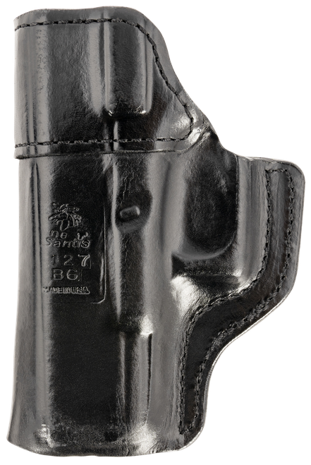 DeSantis Gunhide 127BAB6Z0 Inside Heat  IWB Black Leather Belt Clip Fits Glock 19/19 Gen 5/19X/23/32/45 Right Hand