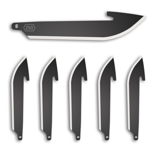 OD EDGE DROP-PT 2.5" BLADE 6PK BLK