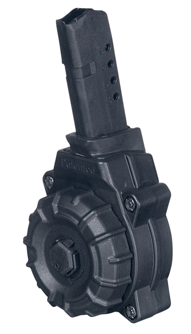 ProMag DRMA34 Standard  30rd Drum 9mm Luger Compatible w/ Glock 43 Black DuPont Zytel Polymer