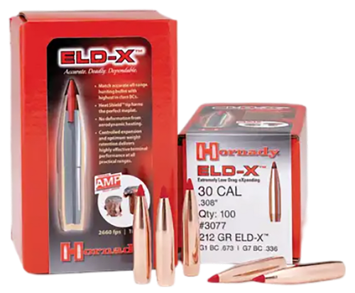 Hornady 2635 ELD-X  6.5mm .264 143 gr Extremely Low Drag eXpanding 100 Per Box/ 15 Case