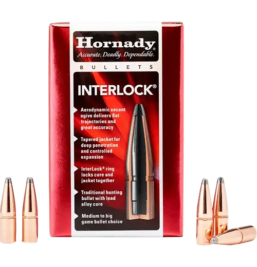 Hornady 3235 InterLock  8mm .323 170 gr Round Nose 100 Per Box/ 15 Case