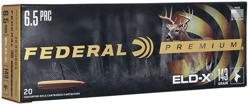 Federal P65PRCELDX1 Premium ELD-X 6.5PRC 143gr 20 Per Box/10 Case