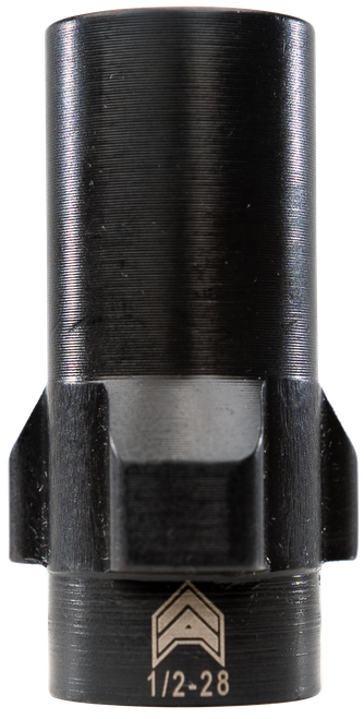 Angstadt Arms AA093LSD28 3-Lug Muzzle Adapter Black Nitride Hardened Steel 1/2x28 Threads 1.42" 9mm Luger