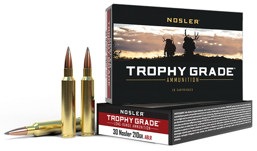 Nosler 60118 Trophy Grade Long-Range 30Nosler 210gr Nosler Spitzer AccuBond Long Range 20 Per Box/10 Case
