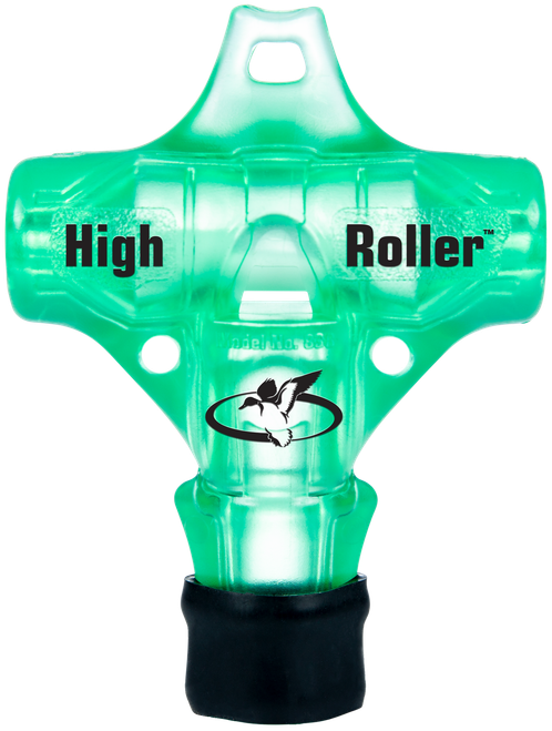 Primos 838 High Roller  Whistle Call Mallard Drake/Pintail/Teal/Widgeon Sounds Attracts Ducks Green Polycarbonate