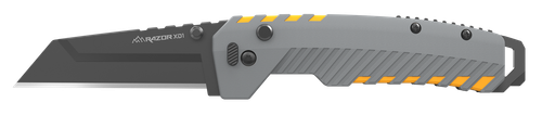Outdoor Edge XDS230AC Razor XD2  3" Folding Plain 420J2 SS Blade Gray/Yellow