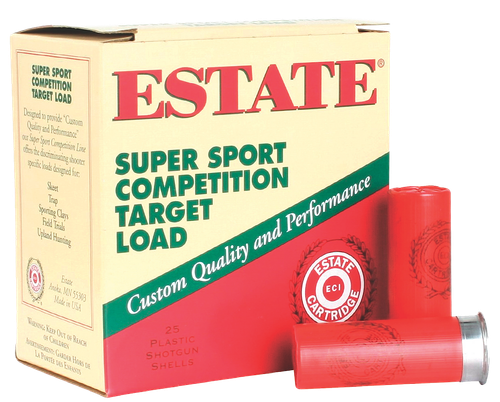 Estate Cartridge SS12H18 Super Sport Competition Target 12Gauge 2.75" 1oz 8Shot 25 Per Box/10 Case
