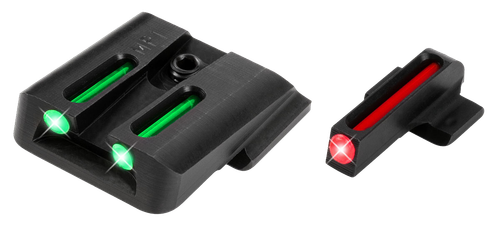 TruGlo TG131MP1 Fiber-Optic  Red/Fiber Optic Front Sight-Green/Fiber Optic Rear Sight Smith & Wesson M&P EZ 380