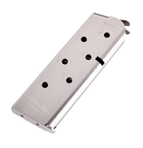 CMC Products 14120 Match Grade  7rd 45 ACP Fits 1911 Officer Stainless Steel