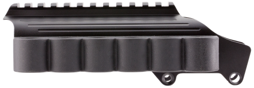 TacStar 1081035 Sidesaddle Rail Mount  Remington 870/1100/1187 12 Gauge 6rds Black Polymer w/Aluminum Mounting Plate