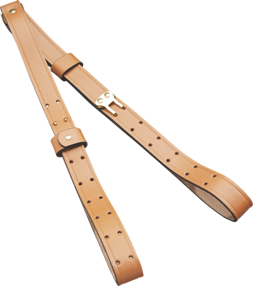 Butler Creek 26112 Military Carry Strap Brown Leather 44" OAL Two-Piece Rifle