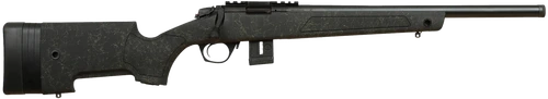 Bergara Rifles BMR007 BMR-X  22 LR 10+1 18" Blued Heavy Threaded Barrel, Blued Picatinny Rail Receiver, Adj LOP Green w/Black Webbing Synthetic Stock