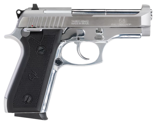 Taurus 1-58149 58  380 ACP 15+1 4" Matte Stainless Steel Barrel, Matte Serrated Stainless Steel Slide, Matte Stainless Aluminum Frame w/Beavertail, Black Polymer Grip