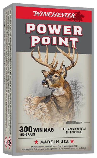 Winchester Ammo X30WM1 Power-Point  300WinMag 150gr 20 Per Box/10 Case