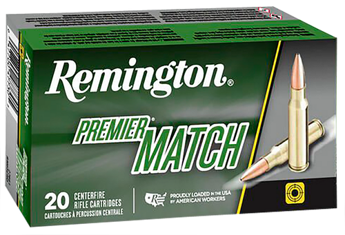 Remington Ammunition 27686 Premier Match 223Rem 77gr Sierra MatchKing BTHP 20 Per Box/10 Case