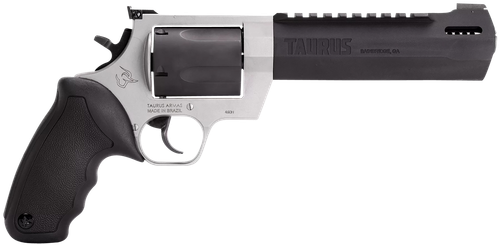 Taurus 2460065RH Raging Hunter  460 S&W Mag 5rd 6.75" Matte Black Oxide Barrel & Cylinder Matte Stainless Steel Frame Black Rubber  with Integrated Cushion Insert Grip