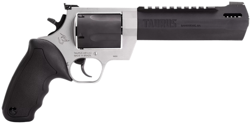 Taurus 2460065RH Raging Hunter  460 S&W Mag 5rd 6.75" Matte Black Oxide Barrel & Cylinder Matte Stainless Steel Frame Black Rubber  with Integrated Cushion Insert Grip