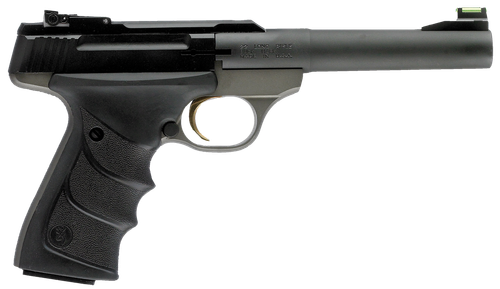 Browning 051448490 Buck Mark Practical *CA Compliant 22 LR 10+1 5.50" Taper Bull Barrel, Matte Black Serrated Steel Slide, Matte Gray Aluminum Frame & Black Ultragrip RX Grips