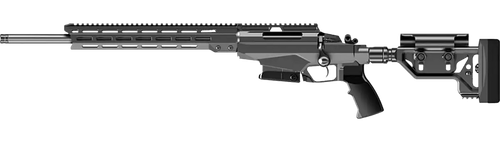 Tikka JRTAC482L T3x Tac A1 6.5 Creedmoor 24" 10+1 Black Rec/Barrel Black Fixed with Aluminum Bedding Stock Black Polymer Grip Left Hand
