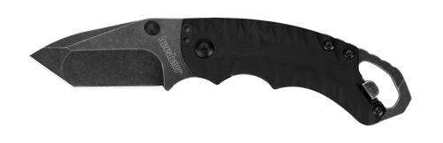 Kershaw 8750TBLKBW Shuffle II 2.60" Folding American Tanto Plain Black Oxide 8Cr14MoV SS Blade Black Glass-Filled Nylon Handle Includes Pocket Clip