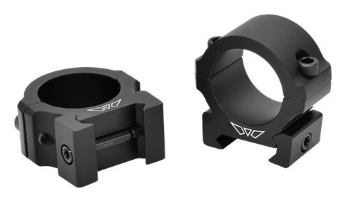 Warne V600M Horizontal Rings Vapor Matte Black 1" Low 0 MOA