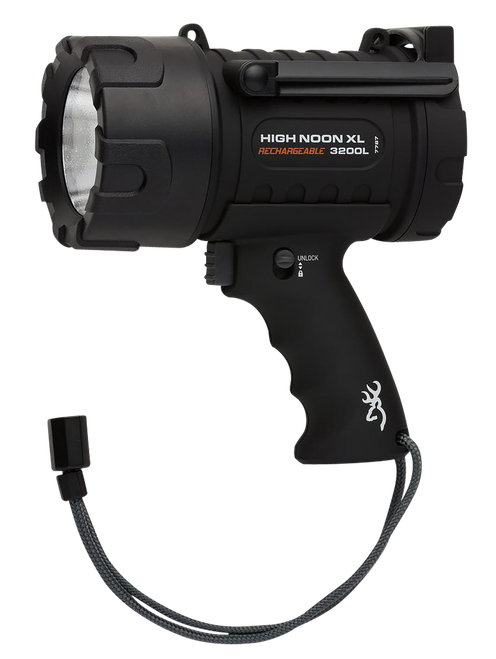 Browning 3717787 High Noon XL Black 100-3200 Lumens White LED Polymer