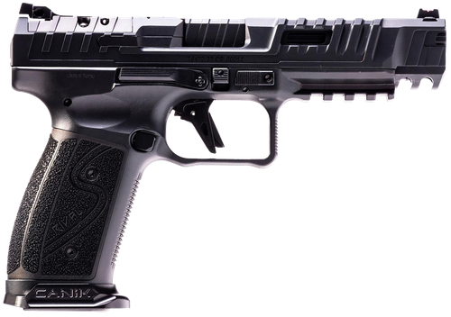 Canik HG7010N SFx Rival-S Full Size Frame 9mm Luger 18+1, 5" Black Steel Barrel, Dark Side Optic Ready/Serrated w/Ports Steel Slide, Frame w/Picatinny Rail, Ambidextrous