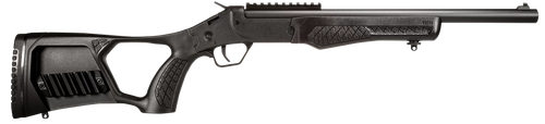 Rossi SSPS45-BK Tuffy Single Shot 45 Colt (LC)/410 Gauge (3" Chamber) 1rd 16.50", Black, Thumbhole Pistol Grip Stock with Shell Holder, Overmolded Grip, Front Iron Sight, Optics Mount