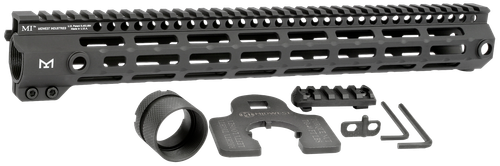 Midwest Industries MIG4M15 Tactical G4M Handguard AR-15 Black Hardcoat Anodized Black 15' 6061-T6 Aluminum M-LOK