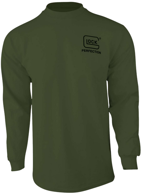 Glock AP96069 Born In Austria  Military Green Pre-Shrunk Cotton Long Sleeve 2XL