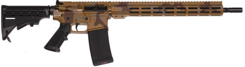 Great Lakes Firearms GL15223MSAH AR-15 Mission 223 Wylde 30+1 16", Sahara Camo Rec/15" M-Lok Handguard, Black Carbine Stock & A2 Grip, Muzzle Brake