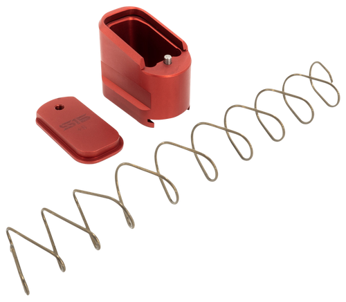 Shield Arms SAS15ME5RED Magazine Extension  5rd Compatible w/ Shield Arms S15 Magazine, Red Anodized Aluminum