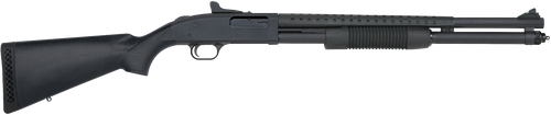 Mossberg 50693 590 Persuader 12 Gauge 8+1 3" 20" Cylinder Bore Heat-Shield Barrel, Matte Blued Metal Finish, Drilled & Tapped Receiver, Ghost Ring Sight, Synthetic Stock