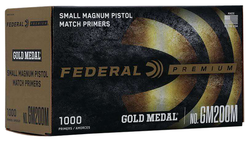 Federal GM200M Gold Medal Premium Small Pistol Multi Caliber Handgun 1000 Per Box/5 Case