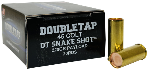 DoubleTap Ammunition 45CSSS2 Snake Shot  45Colt 220gr 20 Per Box/50 Case