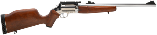 Rossi SCJ4510SS Circuit Judge  45 Colt (LC) Caliber or 410 Gauge with 5rd Capacity, 18.50" Barrel, Polished Stainless Metal Finish & Hardwood Monte Carlo Stock Right Hand (Full Size)