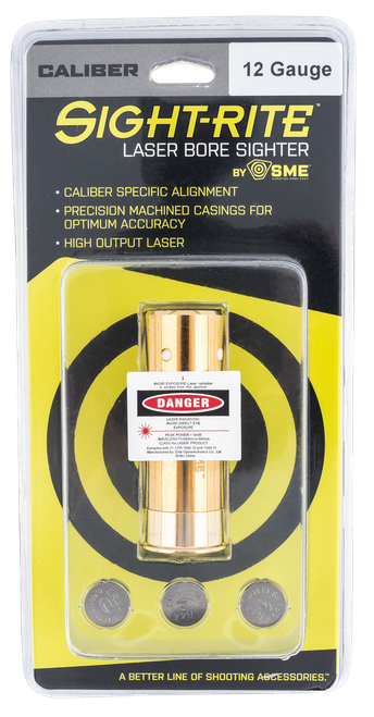 SME XSIBL12GA Sight-Rite Laser Bore Sighting System 12 Gauge Brass Casing