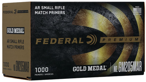 Federal GM205MAR Gold Medal Premium Small AR Rifle Multi Caliber 1000 Per Box/5 Case