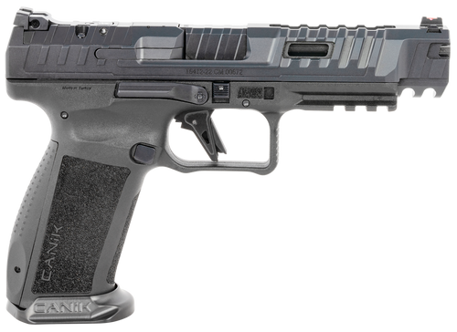 Canik HG6815N SFx Rival 9mm Luger 18+1 5" Black Steel Barrel, Dark Side Ported/Serrated Steel Slide, Polymer Frame w/Beavertail & Picatinny Rail, Ambidextrous