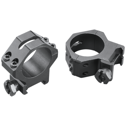 Weaver Mounts 48365 Four-Hole Skeleton Rings  Matte Black 30mm Medium