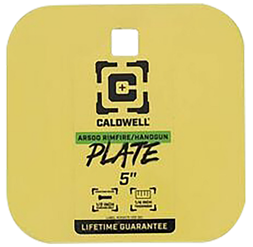 Caldwell 4002311   5" Rimfire/Handgun Yellow AR500 Steel Gong 1/4" Thick