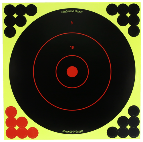 Birchwood Casey TDSNC1225PK Target Dispenser  Adhesive Paper 12" Bullseye Includes Pasters 25 Per Pack