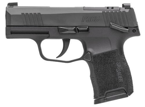 Sig Sauer 3659BXR3PMSSLCA P365 *CA Compliant 9mm Luger 10+1 3.10" Black Nitron Stainless Steel Optic Ready/Serrated Slide, Black Polymer Frame w/Accessory Rail, Black Polymer Grip