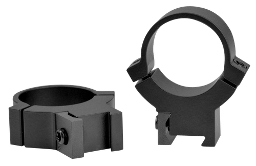 Warne 722M Rimfire 70/30 Horizontal Split Matte Black Steel 1" Tube High 3/8"/11mm Dovetail 0 MOA