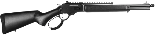 Rossi 953030161TB R95 Triple Black 30-30 Win 5+1 16.50" Black Cerakote Threaded Barrel, Black Cerakote Picatinny Rail Steel Receiver, Black Splatter Fixed Wood Stock