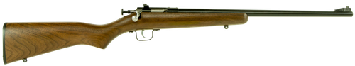 Crickett KSA2238 Youth  22 LR 1rd 16.12" Blued Barrel & Receiver, Fixed Front/Adjustable Rear Peep Sights, Walnut Stock w/11.5" LOP, Rebounding Firing Pin Safety