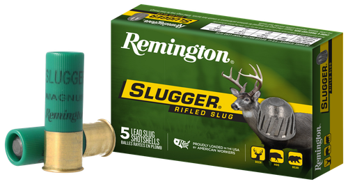 Remington Ammunition 20270 Slugger  12 Gauge 3" 1 oz Rifled Slug Shot 5 Per Box/ 50 Cs