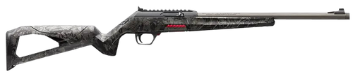 Winchester Repeating Arms 521154102 Wildcat SR 22 LR 10+1 16.50" Threaded Sporter Barrel,  Picatinny Rail Matte Black Polymer Receiver, Forged Carbon Gray Skeletonized Synthetic Stock, Ambidextrous